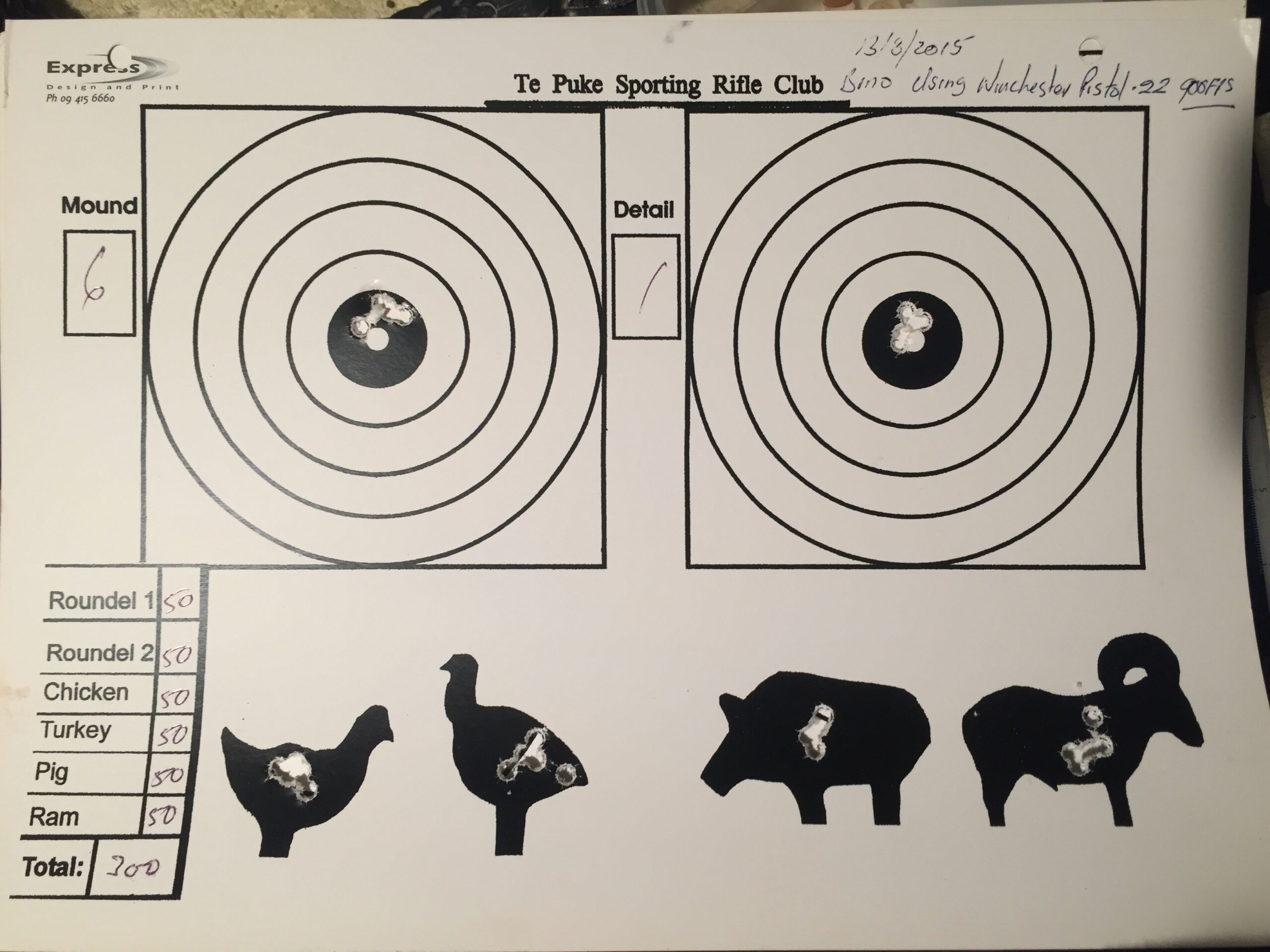 Printable Targets Rams Chickens Turkey Pigs