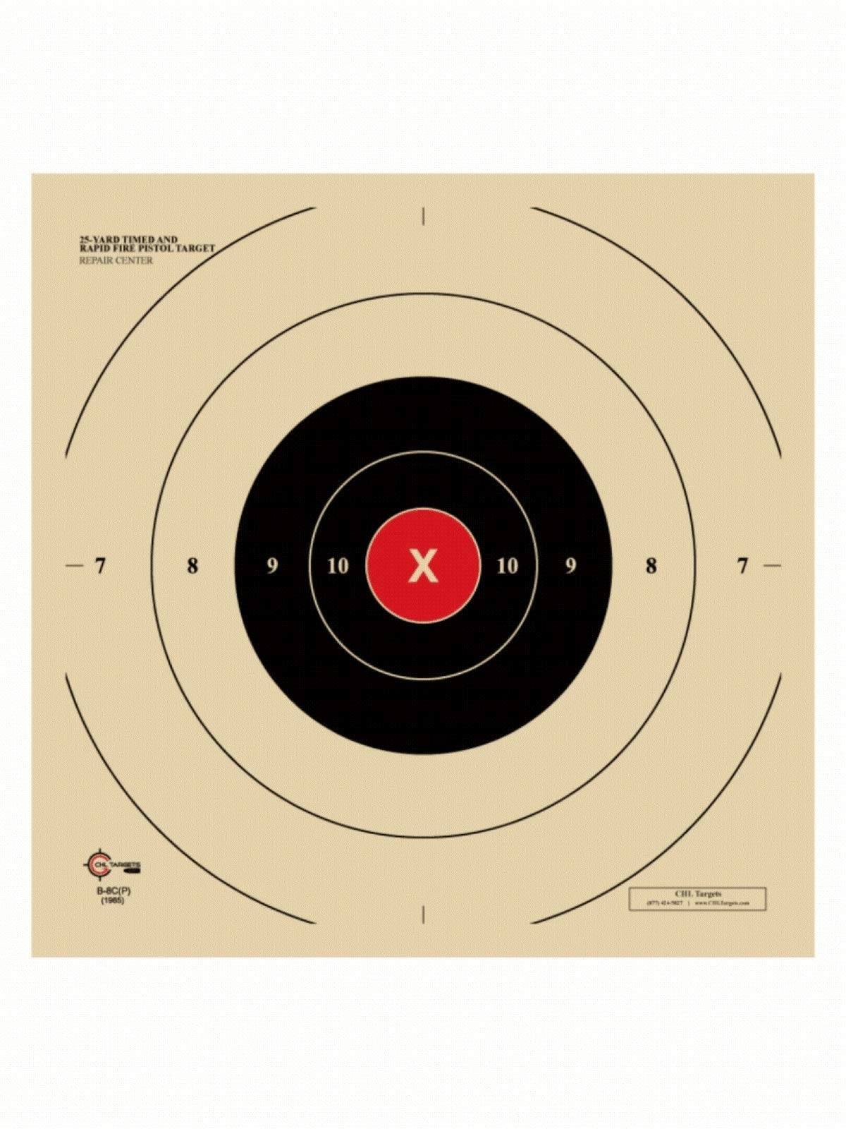 Official Nra B 8c Target 25 Yard Slow Fire Center Desertcart Seychelles