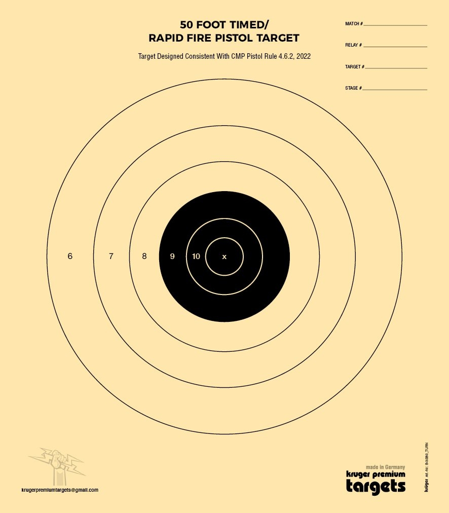 Printable 50 Timed & Rapid Target