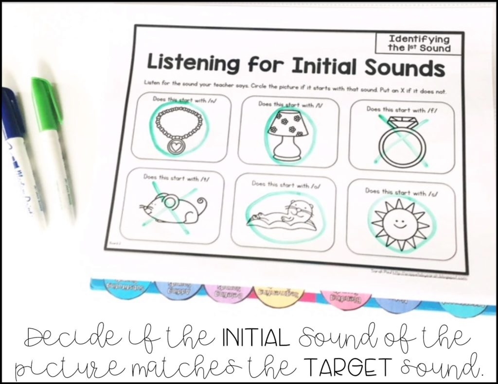 Change Target Sounds Worksheets Printable