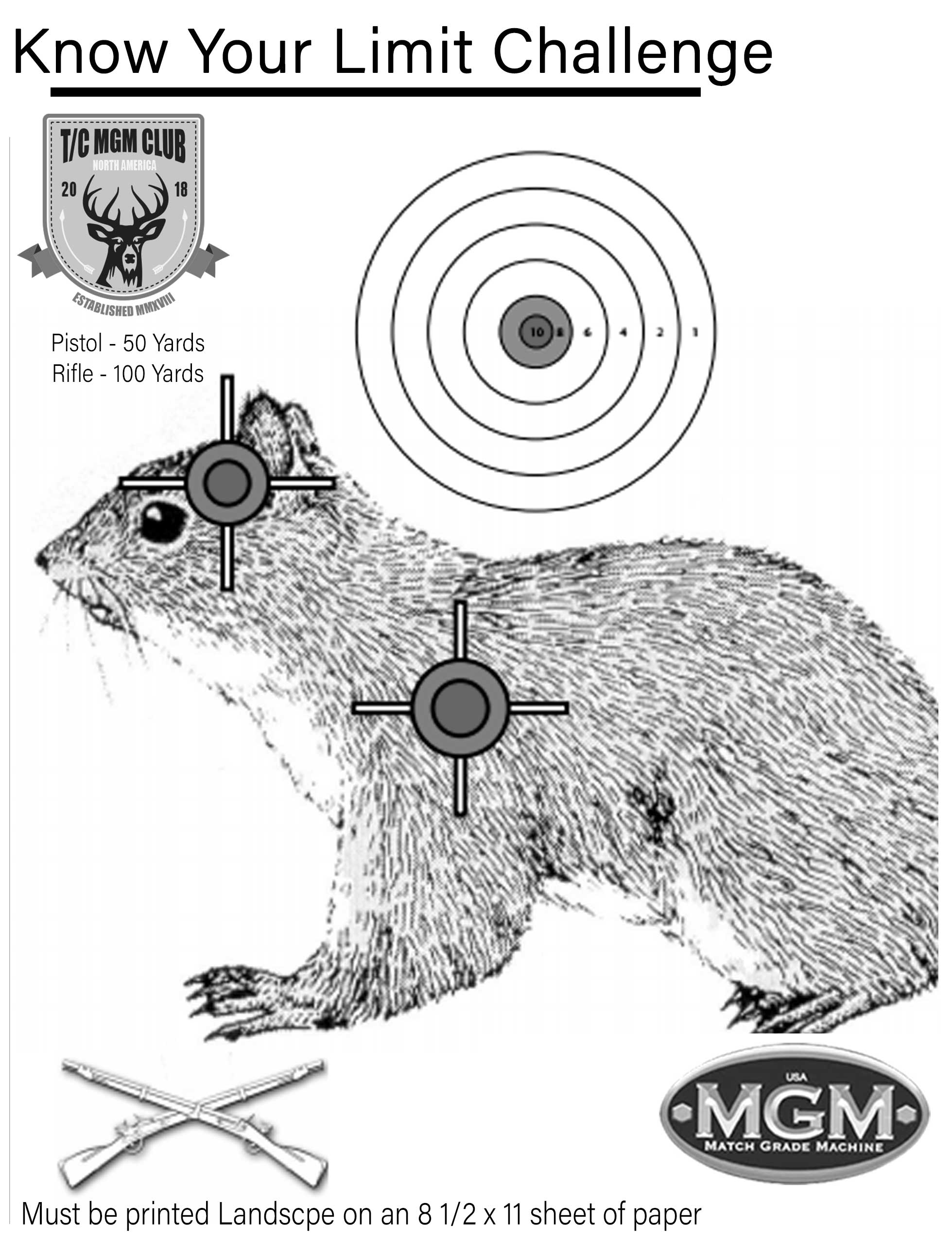 Printable Shooting Targets And Gun Targets NSSF Worksheets Library