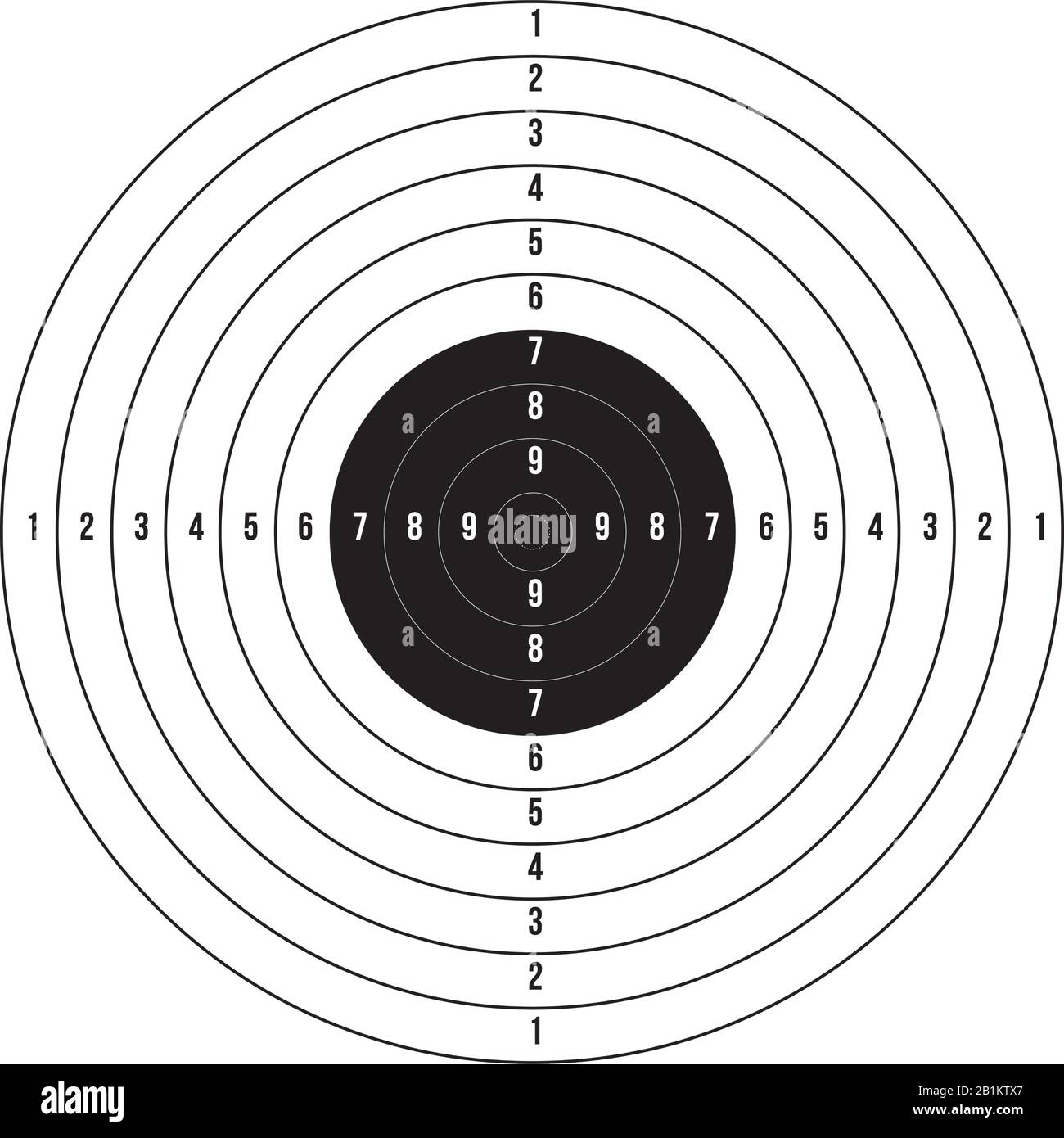 Printable Target Black And White Stock Photos Images Alamy
