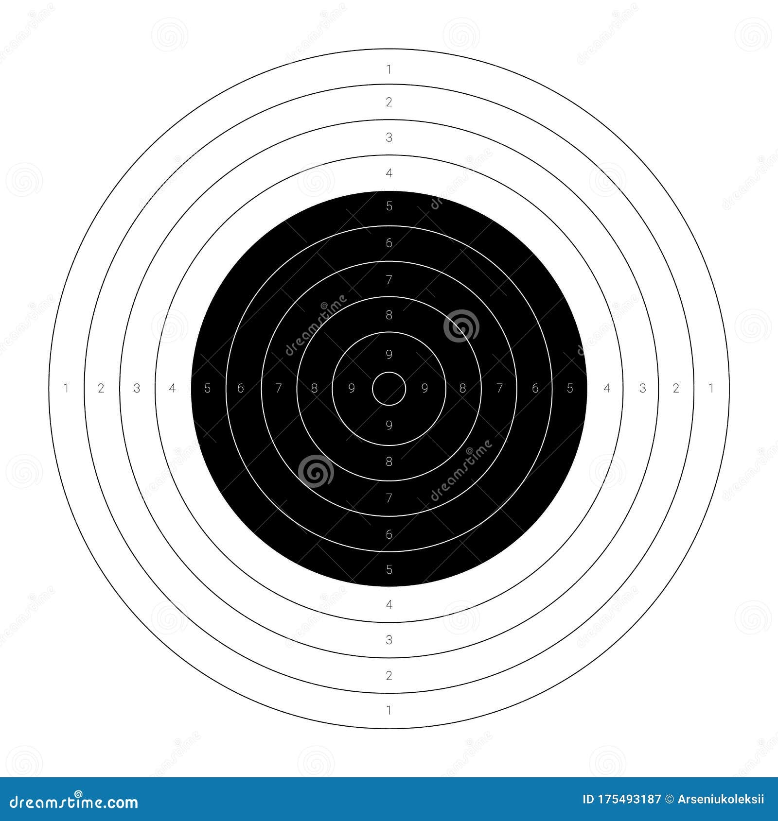 Printable Target Illustrations Vectors