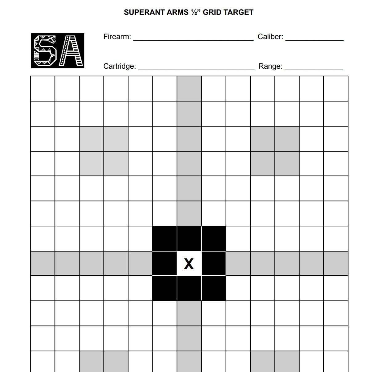 Printable Target Superant Arms
