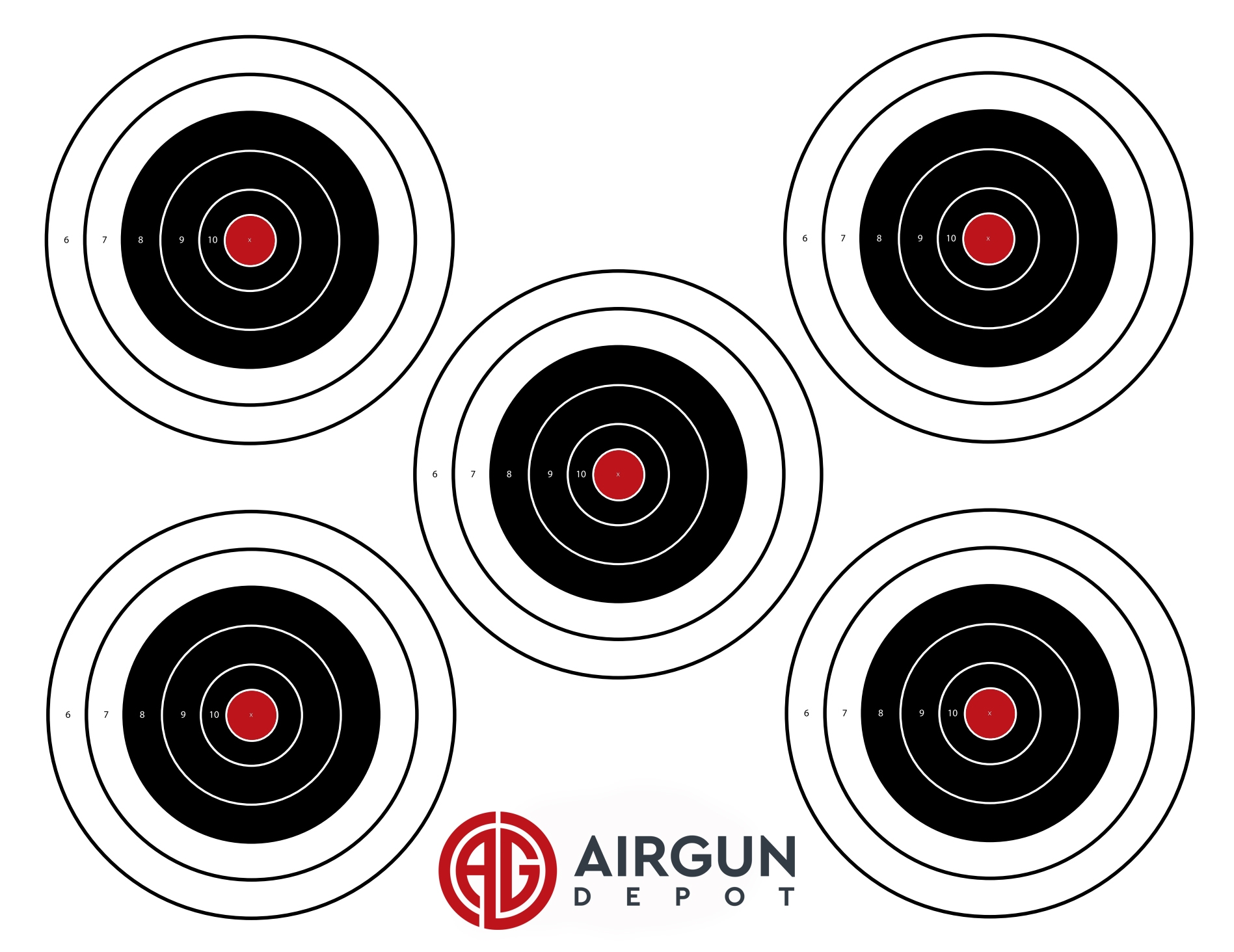 10 Meter Printable Air Rifle Targets