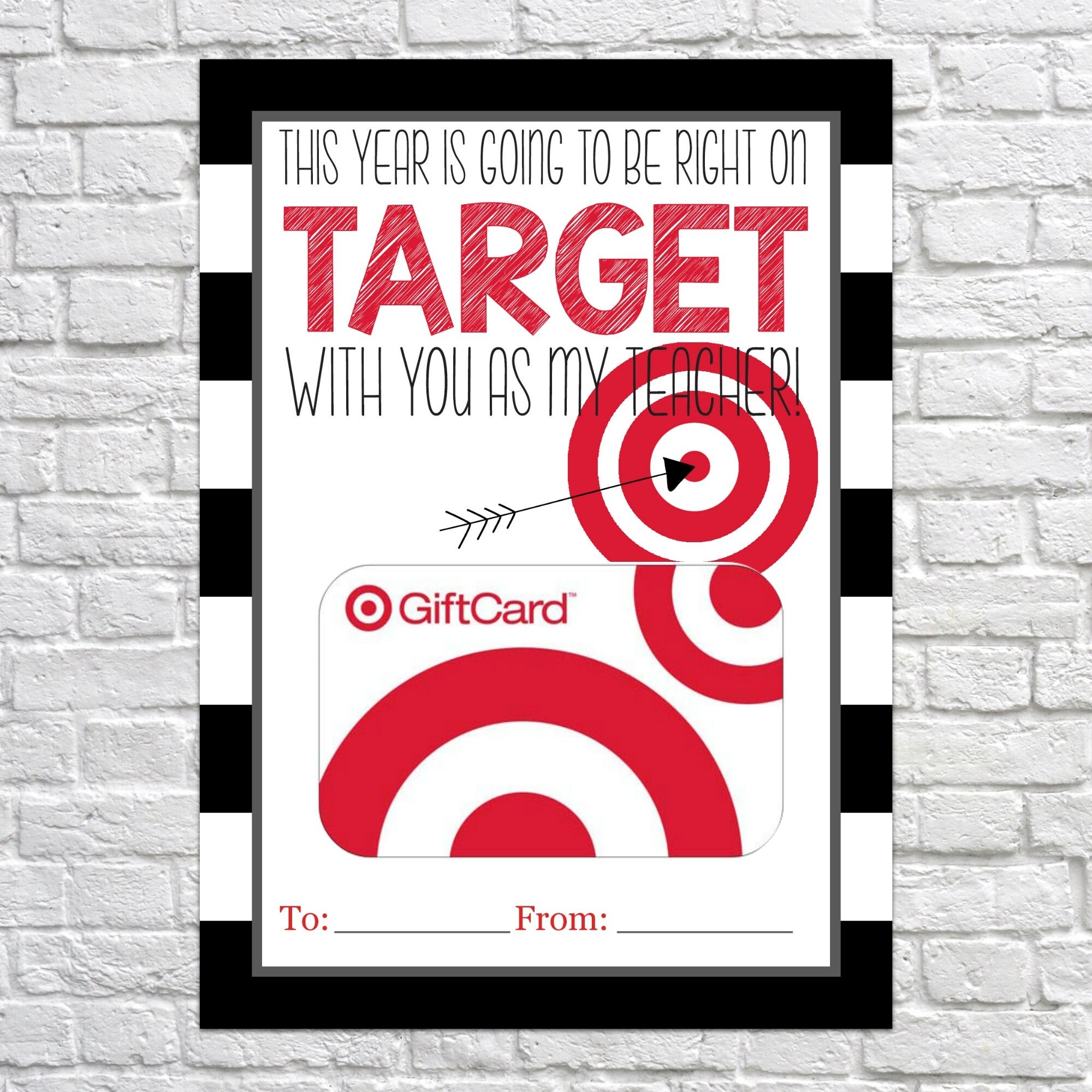 Target Gift Card Tags Printable