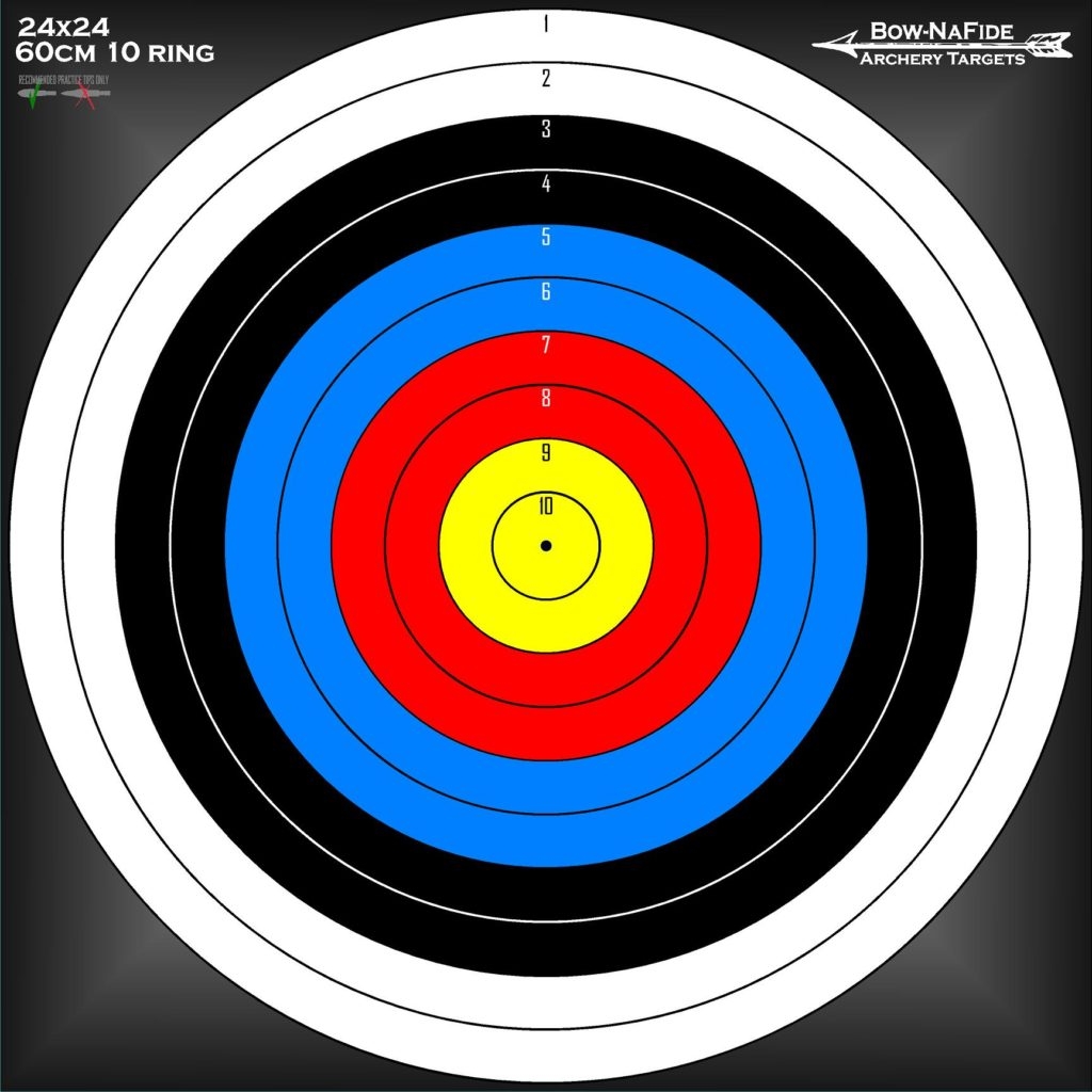 Printable 10 Ring Archery Target