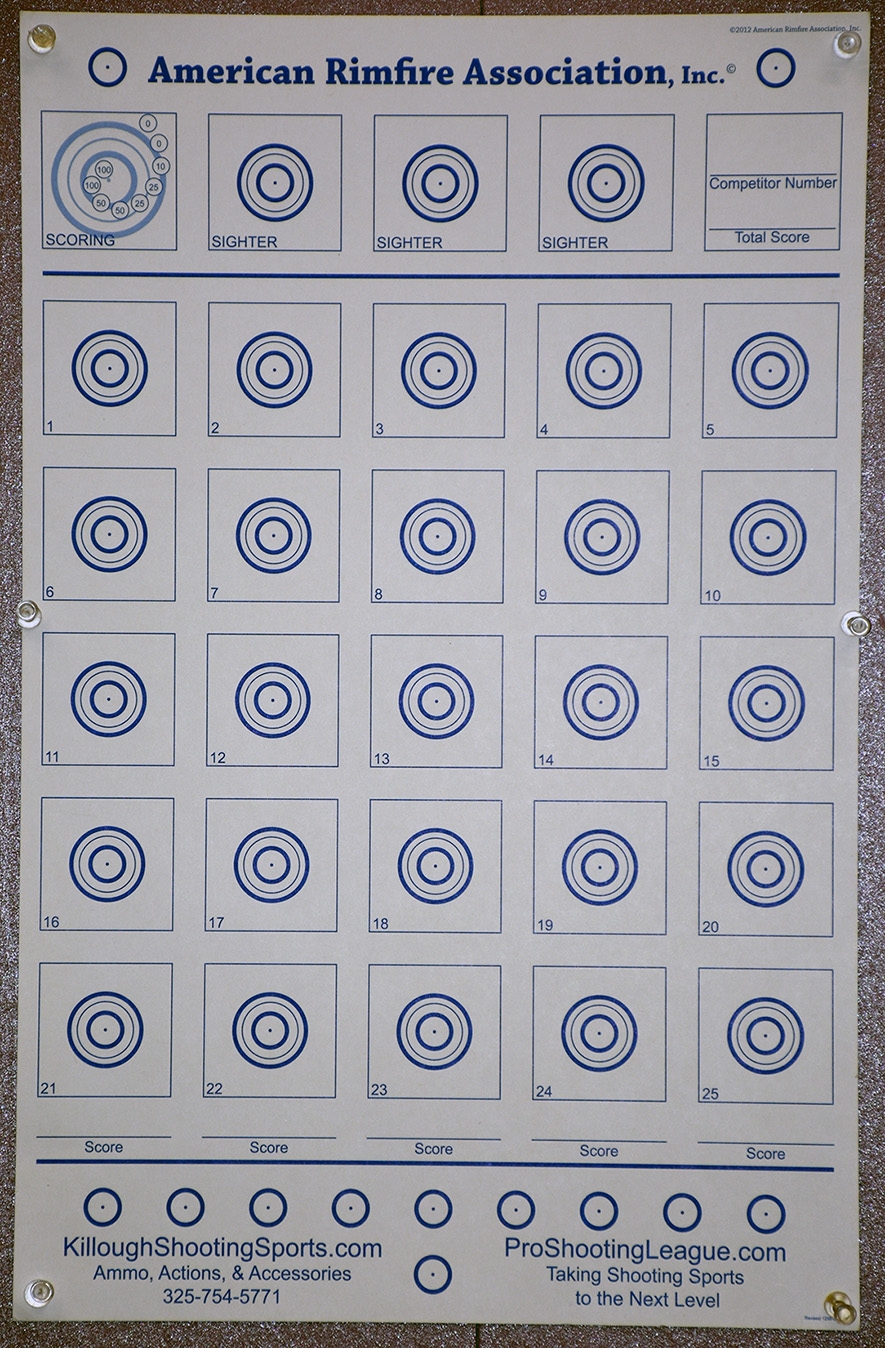 Printable 50 Yard Bench Rest Targets