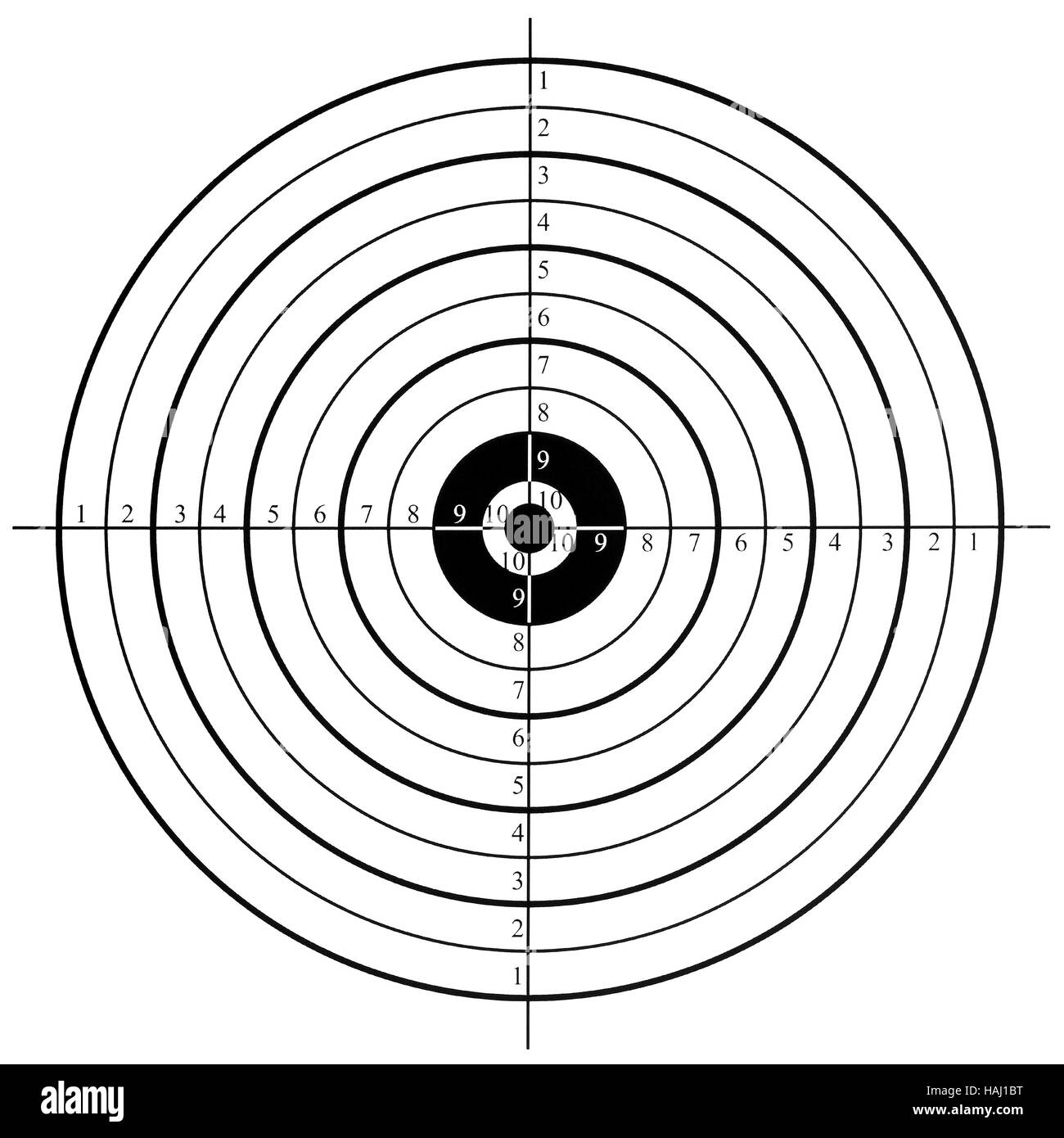 Shooting Range Paper Target Black And White Stock Photos Images Alamy