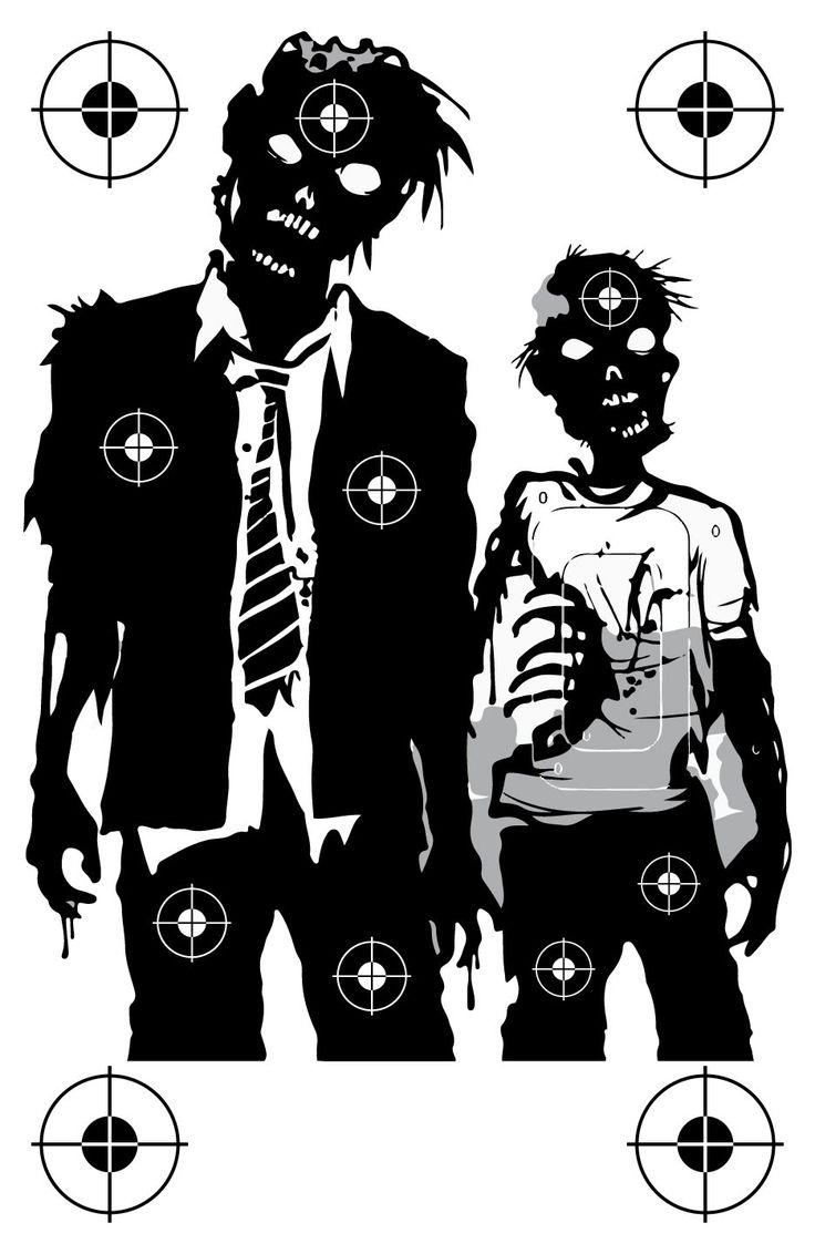 Printable Zombie Targets Target Paper