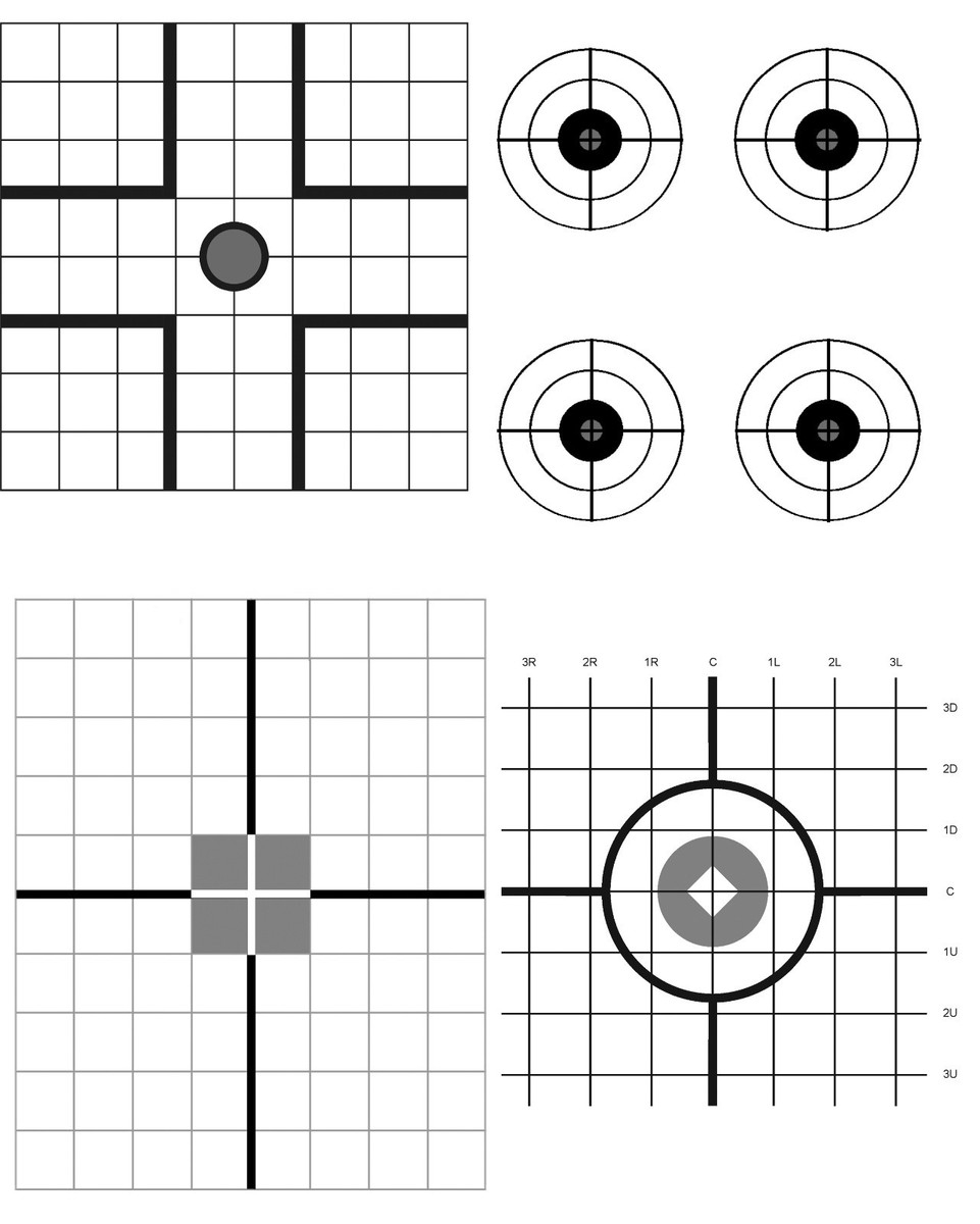Sighting Shooting Range Paper Targets Pistol Rifle BB Pellet 40 Targets Combo EBay