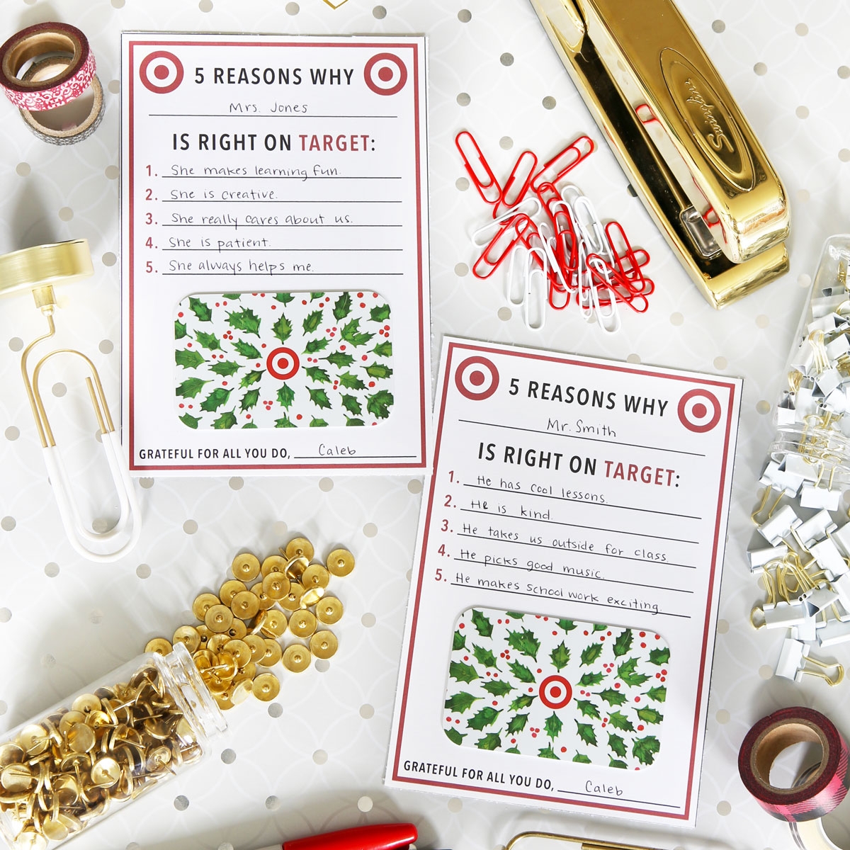 Simple Meaningful Target Teacher Gift With Free Printable 