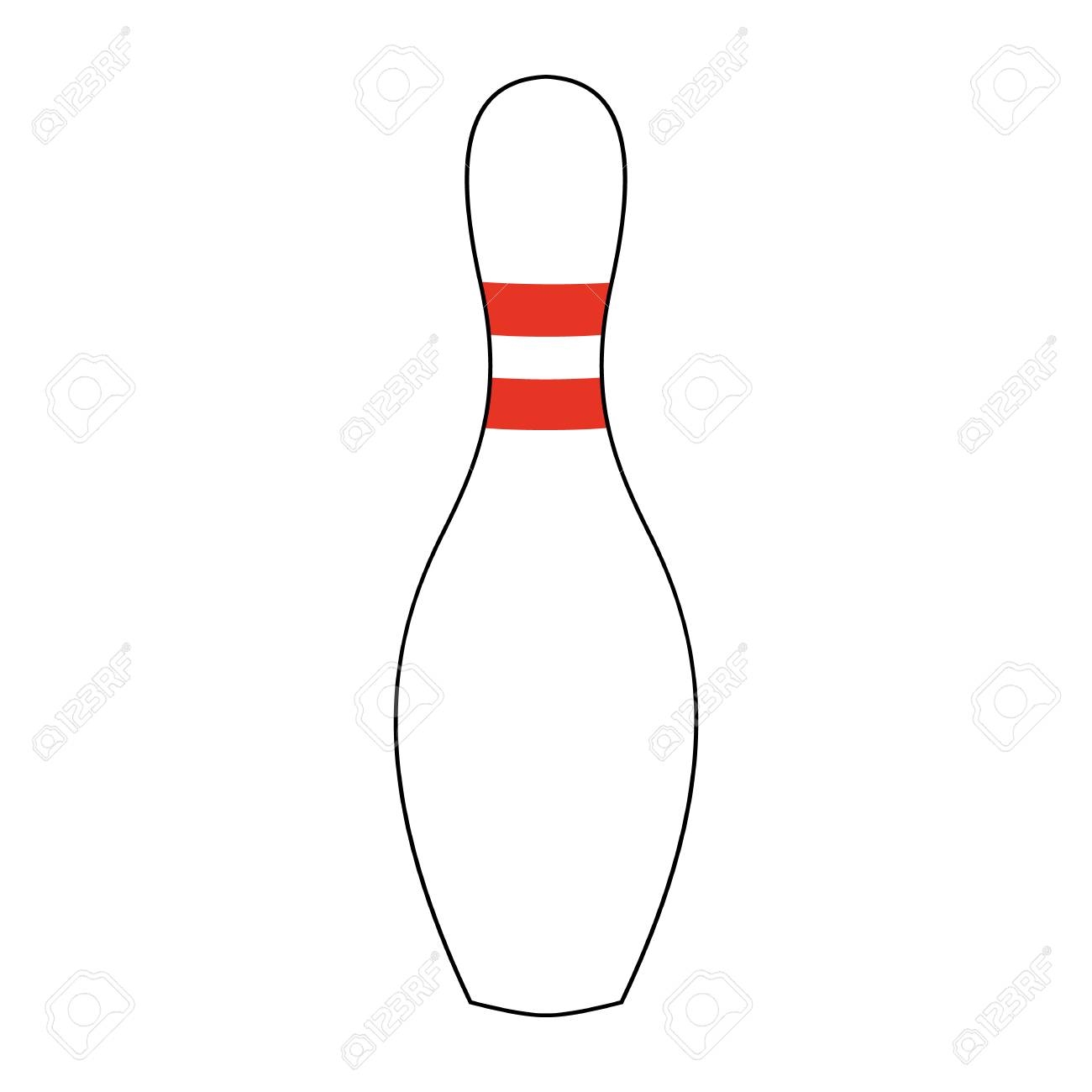 Standing Bowling Pin Vector Illustration Isolated Royalty Free SVG Cliparts Vectors And Stock Illustration Image 82978052 