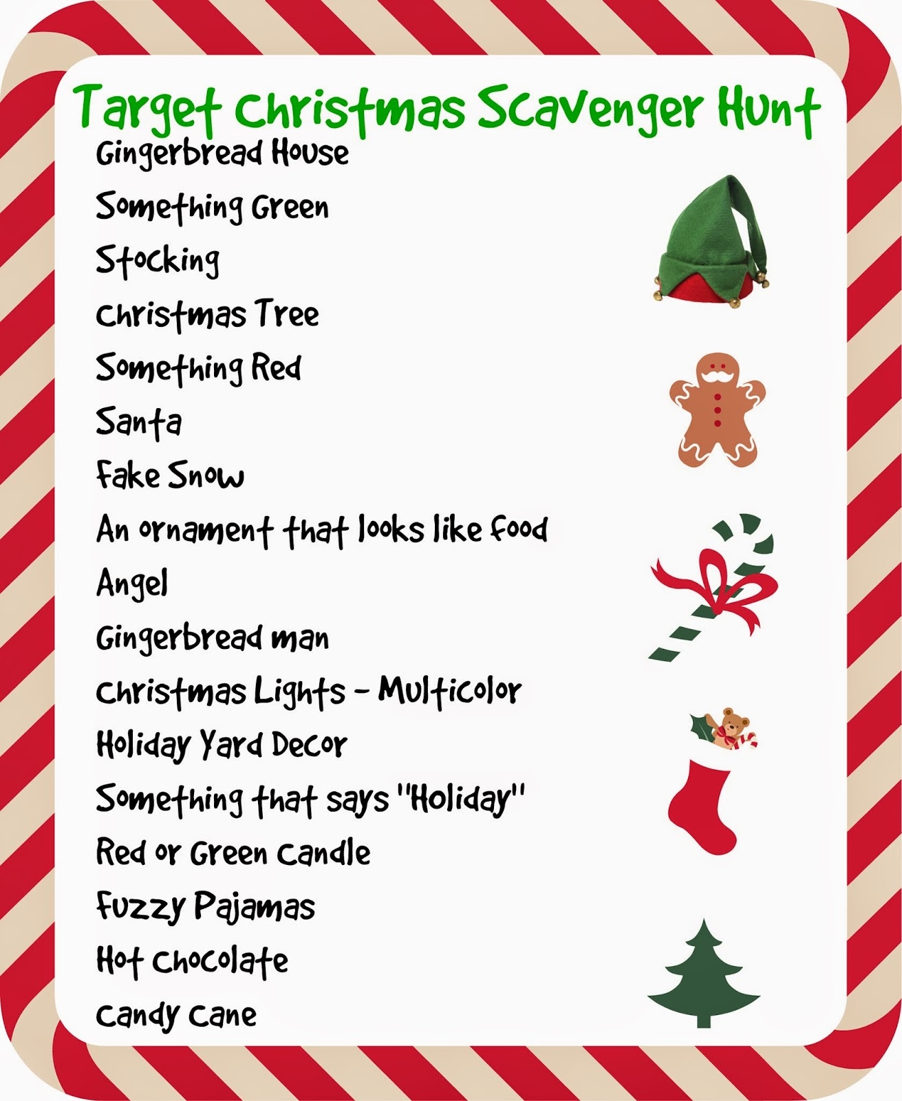 Sweetology Target Store Christmas Scavenger Hunt Christmas Lights I Spy Links 