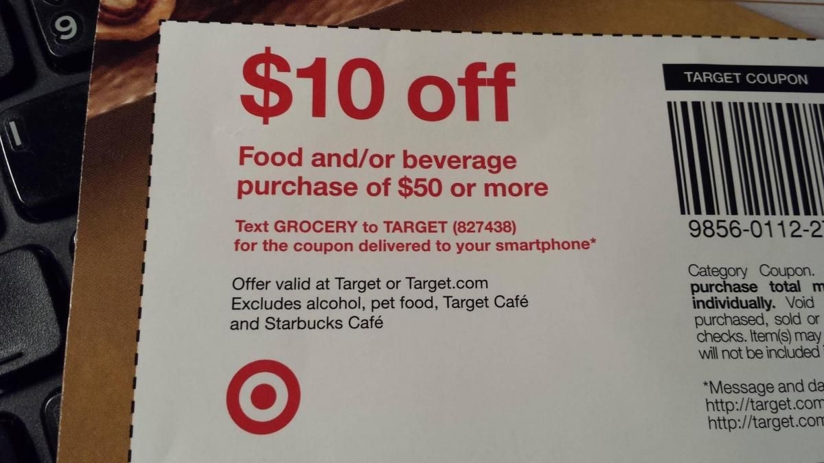 Target 10 Food Coupon In Paper Good Deals Worksheets Library