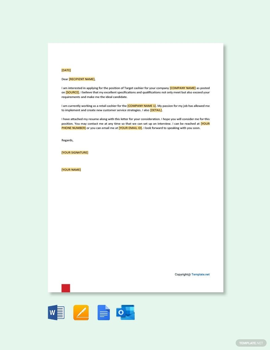 Free Printable Target Job Application