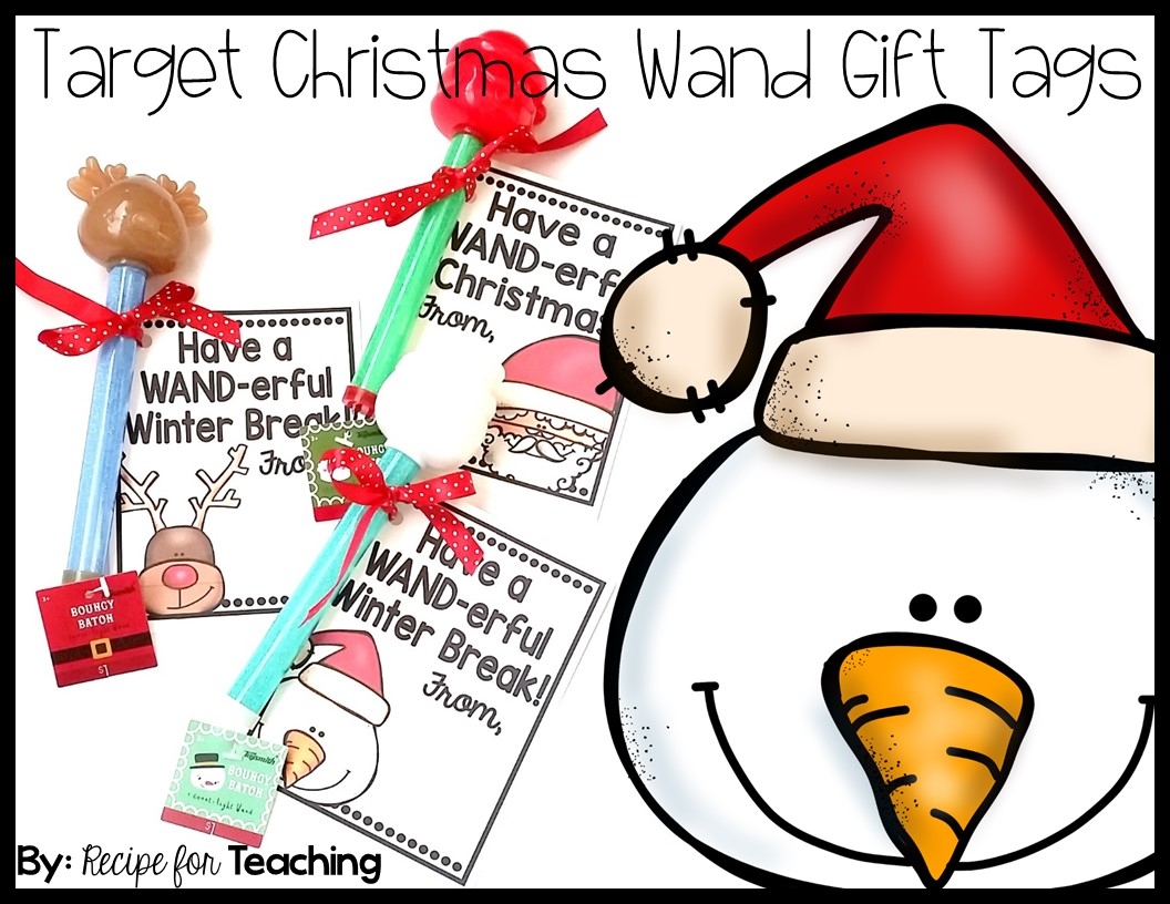 Target Christmas Teacher Gift Tag Free Printable