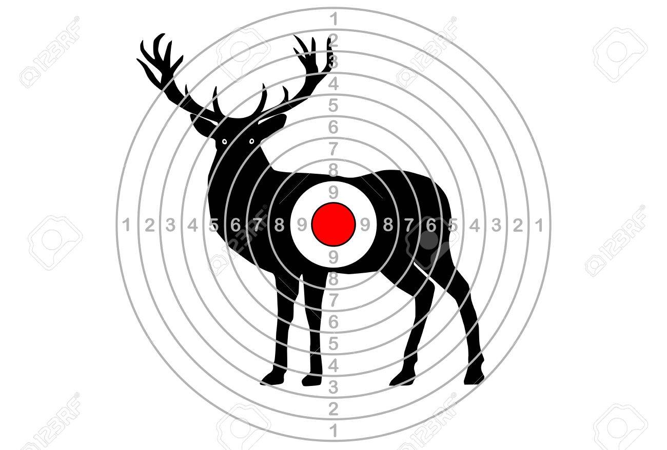 Printable Elk Target Black And White