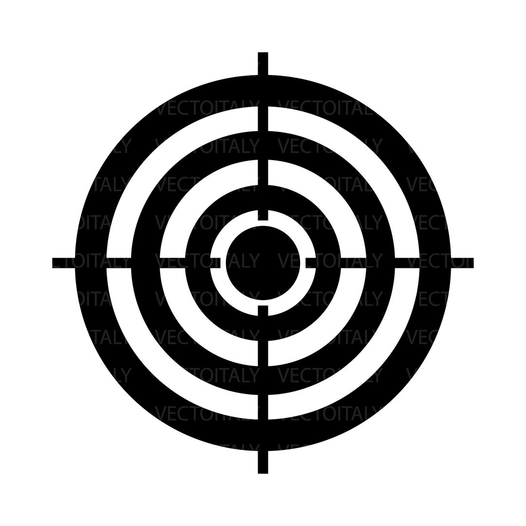 Target JPG Png SVG EPS Printable Digital Dart Shooting Target Instant Download Etsy