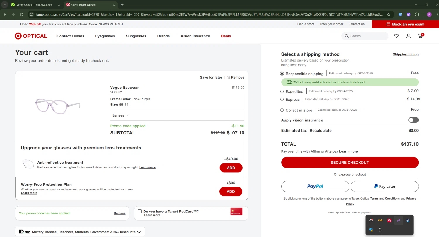 Target Optical Promo Codes 5 Verified 30 Off Jul 2025