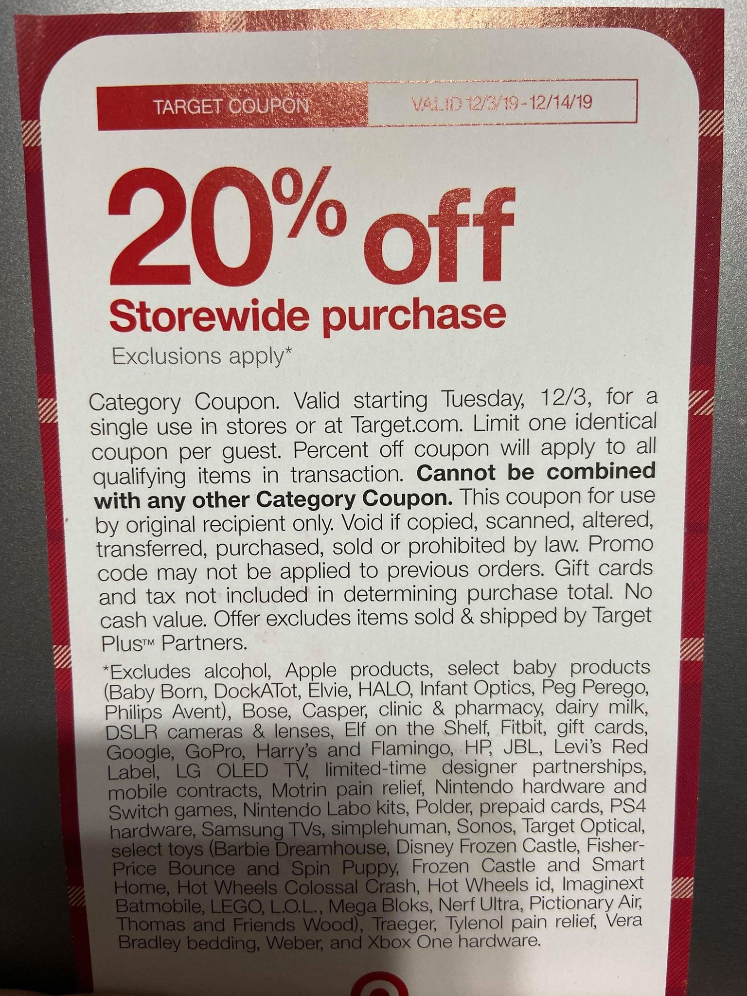 Target Use Your Black Friday 20 Off Entire Storewide Purchase Coupon Now Fabulessly Frugal