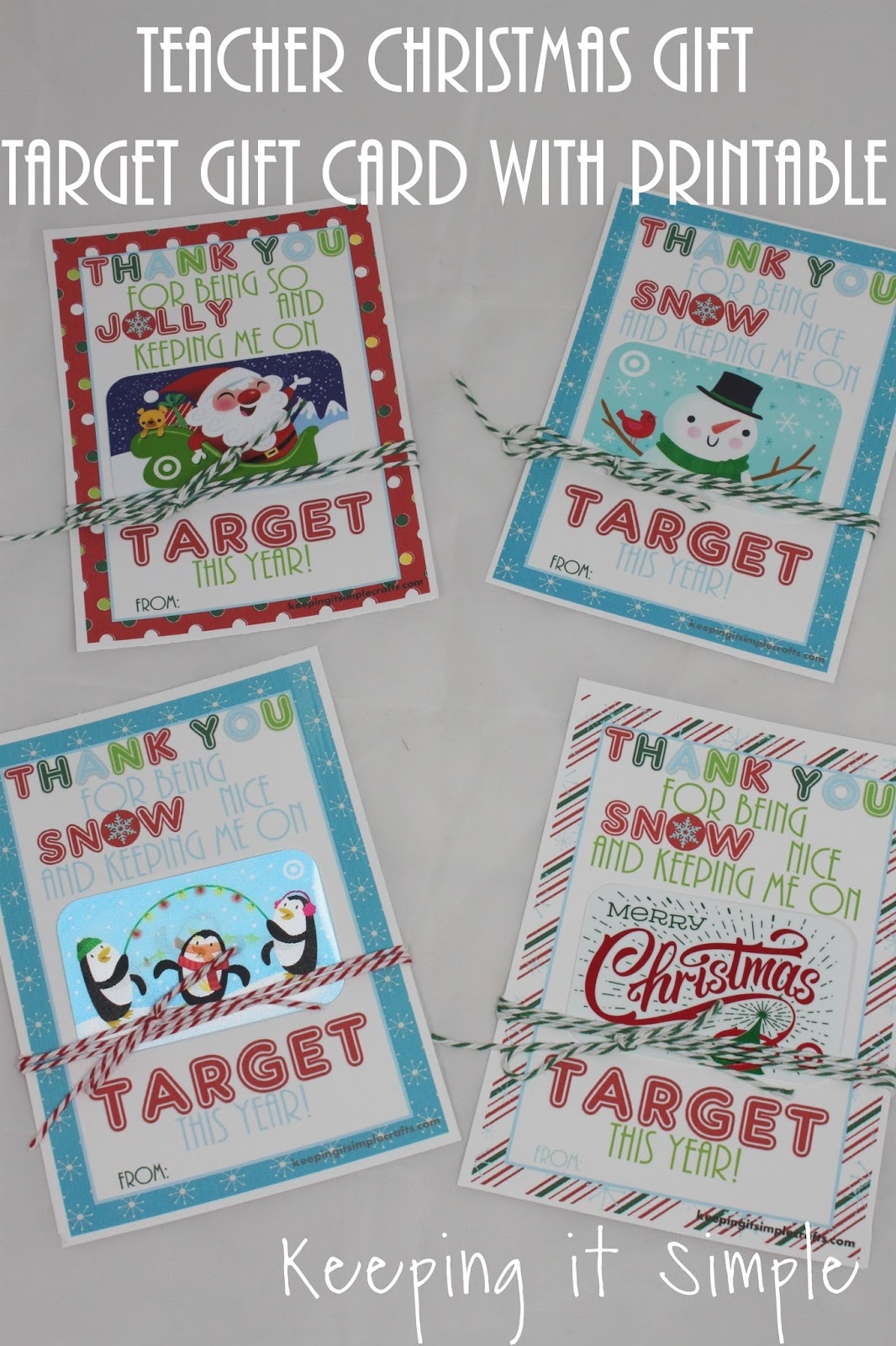 Target Printable Gift Card Idea For Christmas