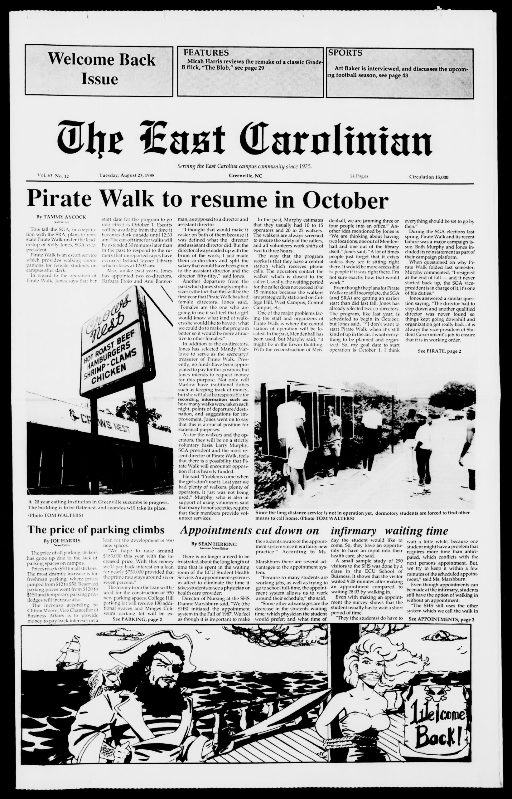 The East Carolinian August 23 1988 ECU Digital Collections