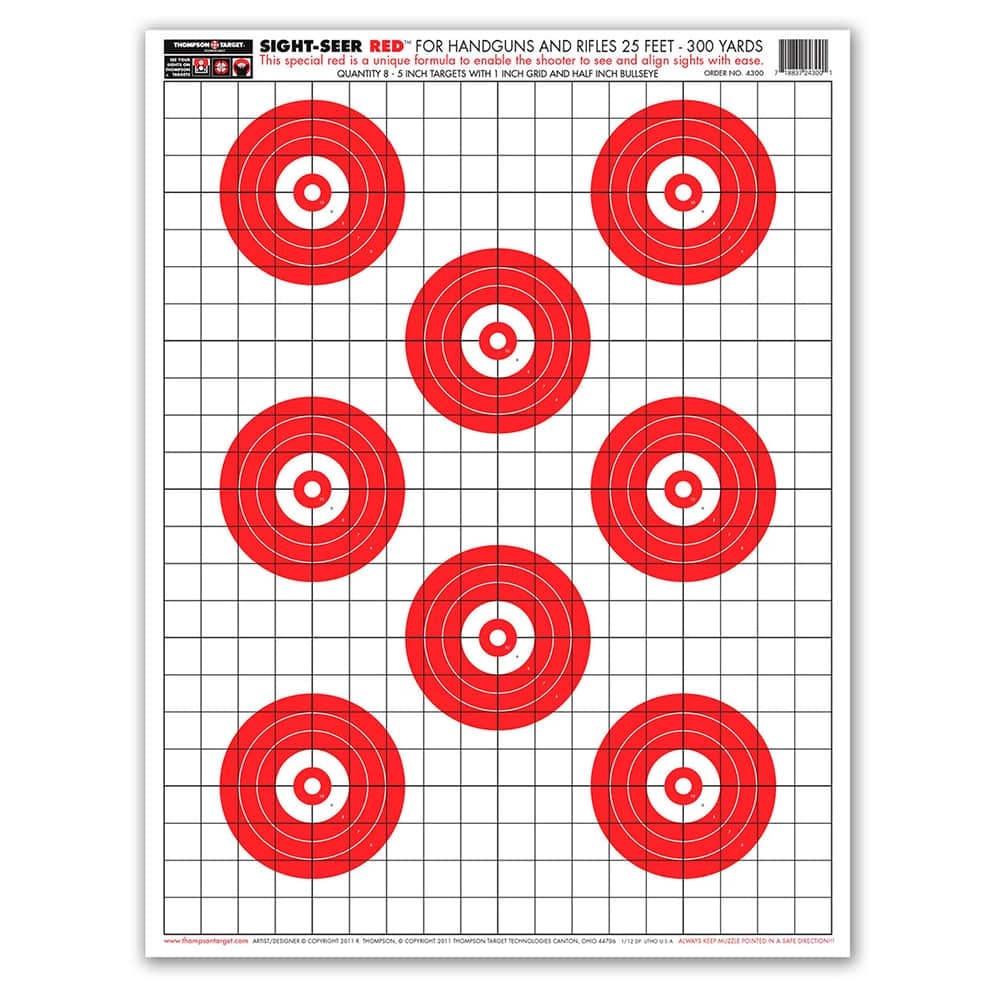 Free Printable 1 Inch Grid Target