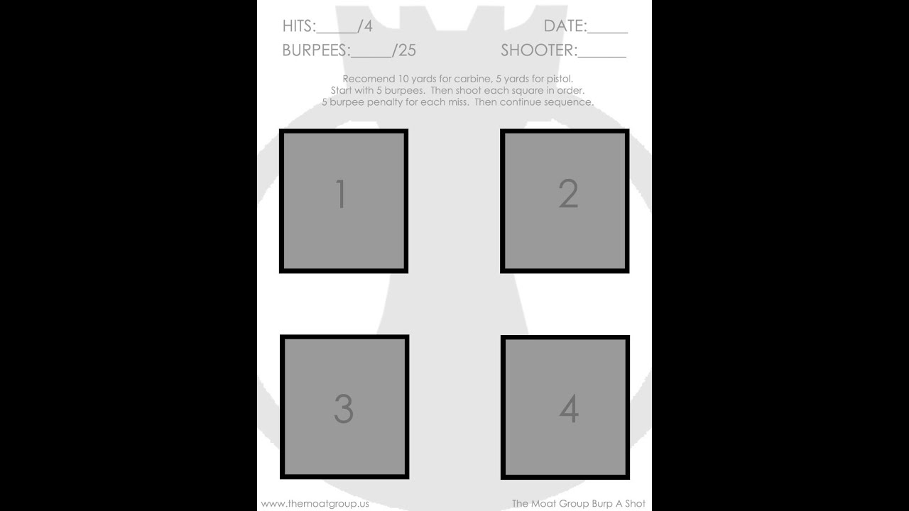 The Moat Group Printable Targets