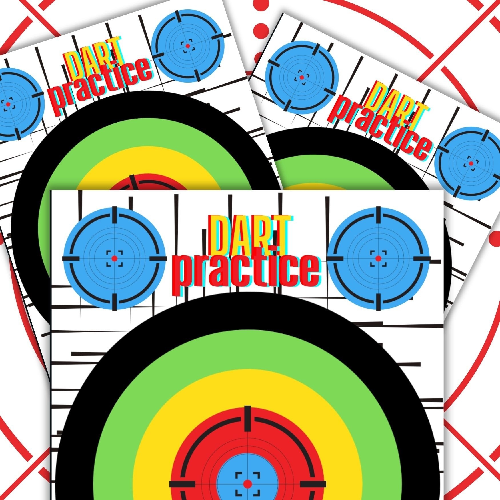 Ultimate Nerf Target PDF For Suction Nerf Darts 3 Sizes 8 5x11 A4 12x18 Nerf Enthusiasts Birthday Gifts Instant Digital Access Etsy
