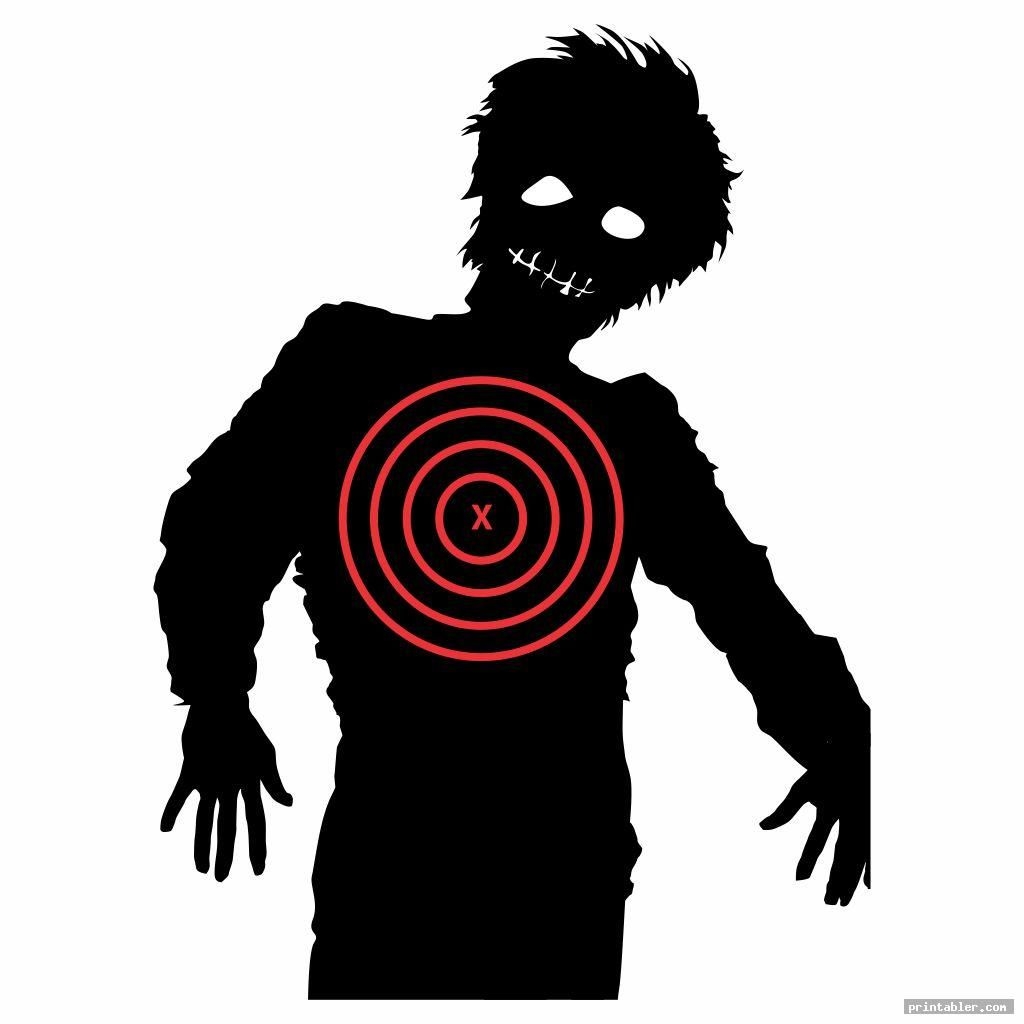 Printable Zombie Targets For Kids